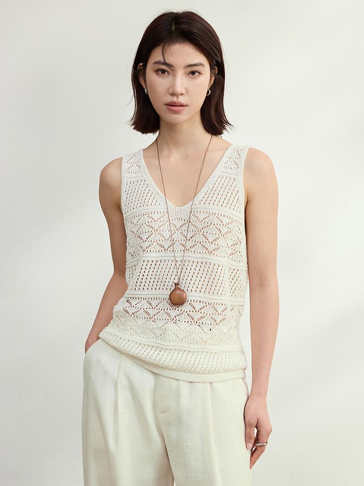 

Washi Yarn V-neck Knit Cardigan, Camisole, and Skirt Set - New Spring Collection One Size