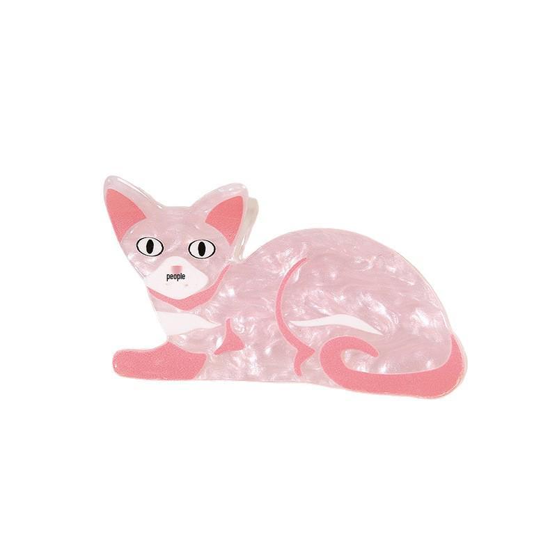 Cute Cartoon Cat Claw Clip - Designer Kitten Hair Accessory
