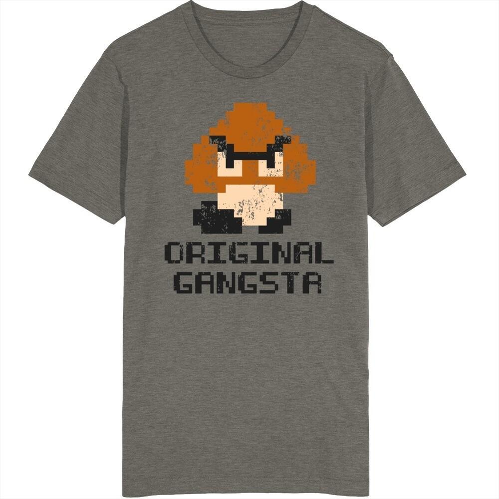Retro Super Mario Goomba Original Gansta Distressed Video Game Fan T Shirt Unisex T-Shirt