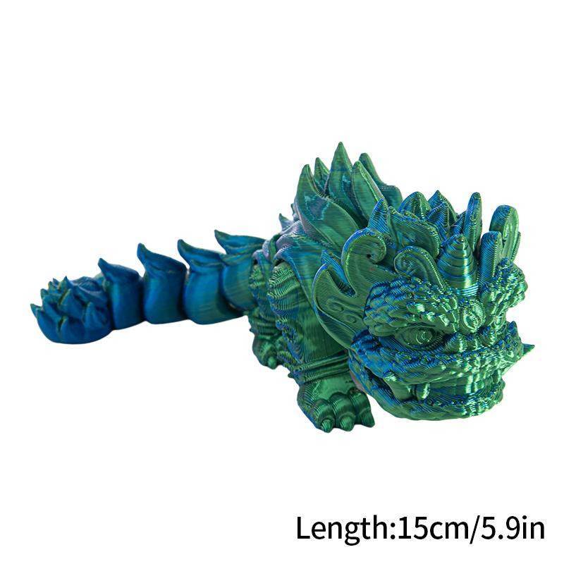 3D Printed Lions Articulated Joint 15cm Chinese Lion Dance Home Office Desktop Decoration Ornament Spring Festival Toys