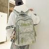 Schoolbag Korean version of high-value junior and high school student schoolbag to reduce the burden and protect the spine, light and large-capacity 