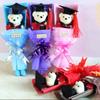 Lovely Bear Graduation Bouquet Cartoon Bouquet Decoration Stunning Graduation Gift  New Year