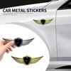 Metal Car 3D Eagle Angel Wings Logo Trunk Fender Sticker For Mercedes Benz AMG GLC GLB GLE CLA W206 W204 W205 W212 W213 W169