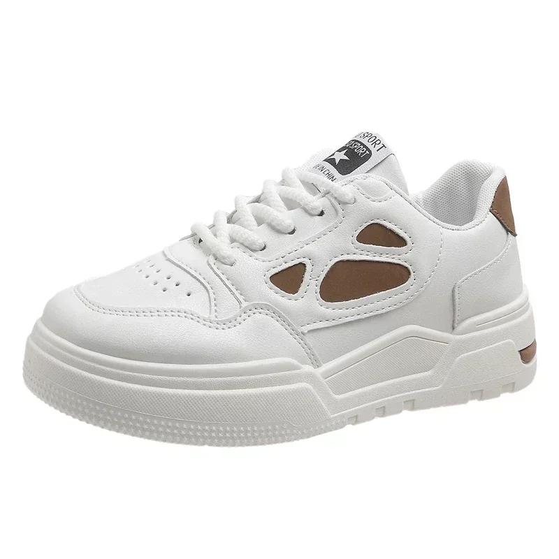 

Белые туфли Женские повседневные кроссовки Женская обувь Плоские Удобные Уличные Скейтборд Женские Вулканизированные туфли 35 хаки