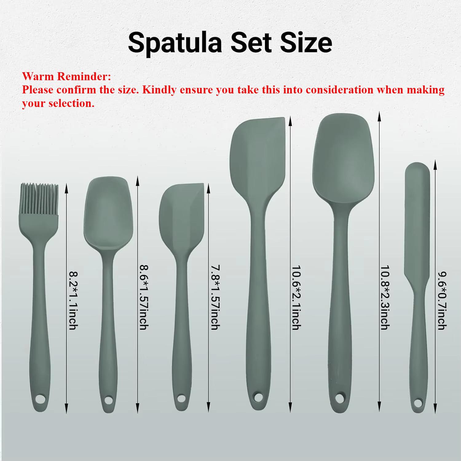 

6/9 Pieces Silicone Bakeware Spatula Set Food Grade Non Stick Heat Resistant Spatulas Cooking Kitchen Essentials Baking Tools