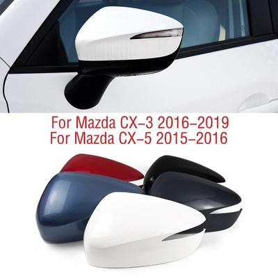 Para Mazda CX-5 CX5 2015 2016 Carro Asa Porta Lateral Espelho Retrovisor Tampa Tampa Shell Casa Para Mazda CX-3 CX3 2016 2017 2018