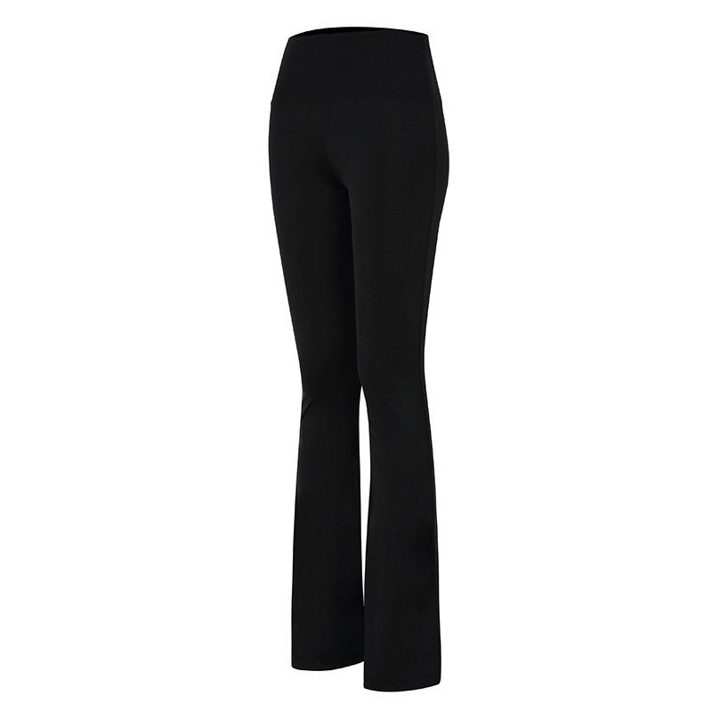 New Arrival High Elasticity Fashion High-Waisted Bootcut Pants Yoga Pants Pants for Square Dance Body Exercise Workout Pants Thin Velvet Black XXL