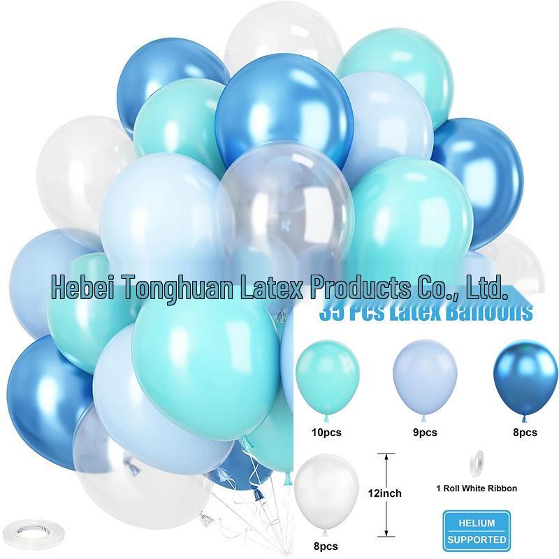 Set di 35 Palloncini Colorati con Paillettes da 12 Pollici per Decorazioni di Feste di Compleanno