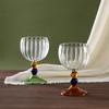 Borosilicate Glass Wine Goblet Hand Blown Crystal Clear Cup Wholesale