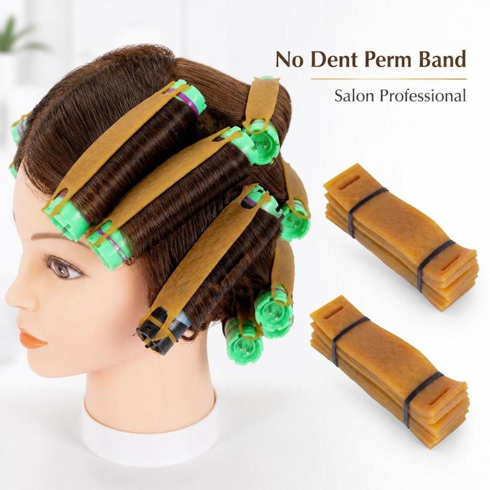 10pcs Anti Indentation Hair Perm Bar Tool Elastic Hair Roller Fixing Clip Hair Salon