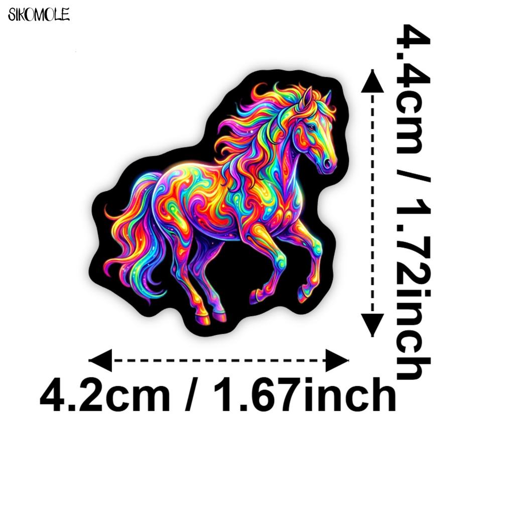 10 30 50Pcs Cartoon Rainbow Iridescent Animals Stickers Book Diy Skateboard Guitar Luggage Suitcase Decoration Graffiti Sticker
