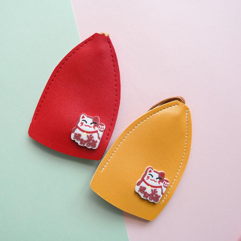 1Pc Cute Pu Pull Out Key Holder For Keys Creative Key Case Leather Keychain Leather Bag For Keys Car Key Box Pouch