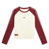 Sport Lifestyle Series Round Neck Embroidered Pattern T-Shirt Women Tops AHSW390-2