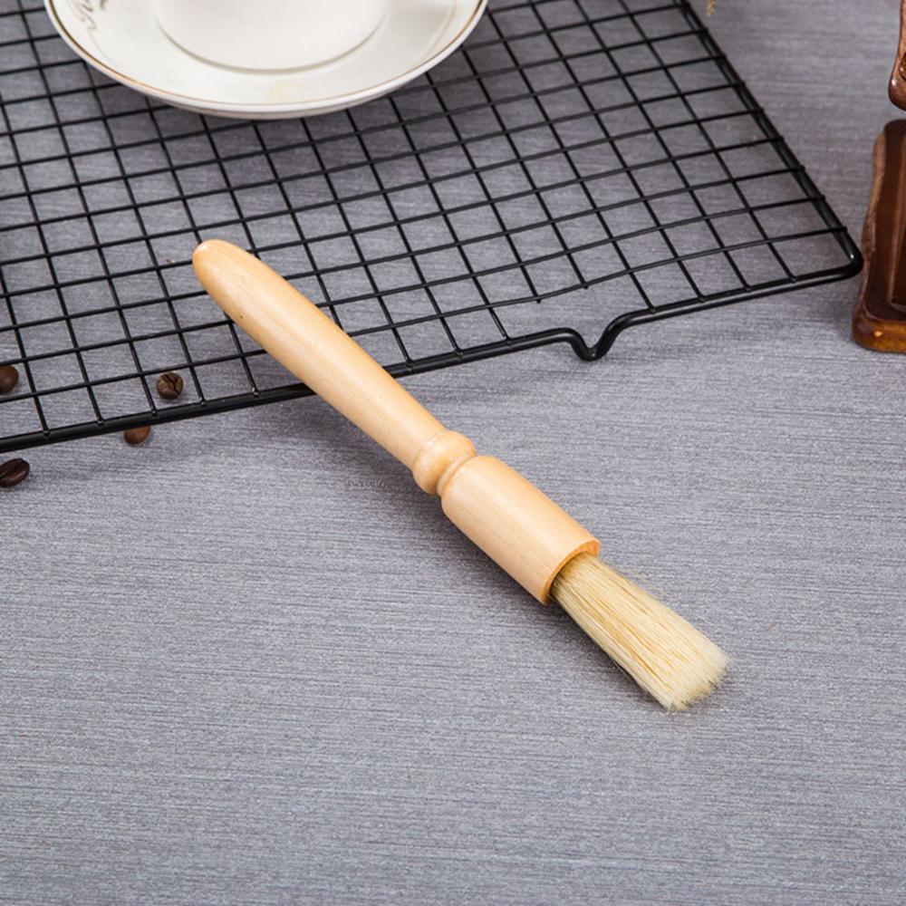 Handle Soft Bristles Natural Espresso Cleaner Cleaning Tool Pastry Brush Coffee Grinder Brush
