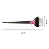 Pointed-Tail Color-Block Hair Dye Brush Comb with Soft White Bristles for Salon Use