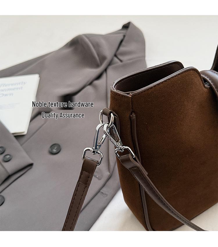 2025 Vintage Matná Minimalistická Velkokapacitní Taška Přes Tělo/Taška Přes Rameno