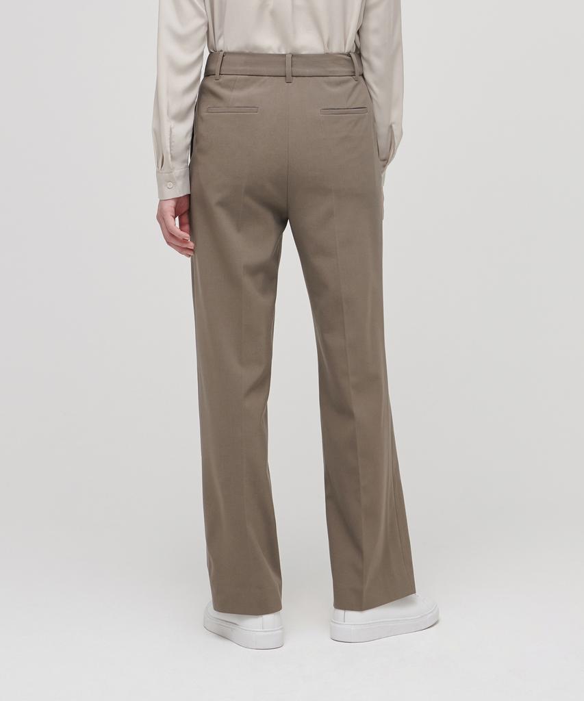 MUSINSA STANDARD WOMAN Women'S Lightweight Straight Hidden Banding Slacks [Dusty Beige]