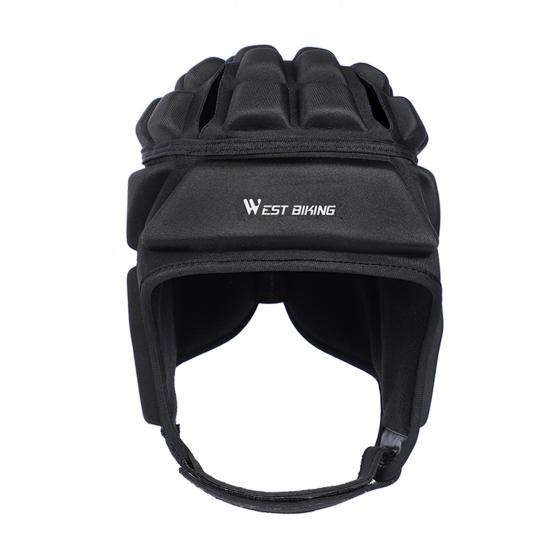 Stereo Rugby Helmet Warm Unisex Anti Collision Soccer Headgear for Soccer Goalie чёрный