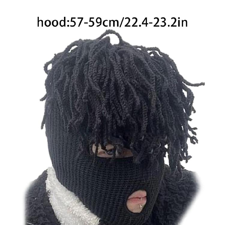 Winter Warm Cap Knit Beanie Hat Halloween Unisex Balaclava Hat Soft Headwear