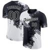 Individuelles Name Nummer 3D Farbblockmuster T-Shirt Neues Design Pop Herren Fußball Kurzarm Oberteile Schnelltrocknend Unisex Individuelle T-Shirts