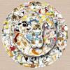 100 Hand-Painted Cute Kitty Doodle Stickers for Water Bottles, Phone Cases, and Suitcases