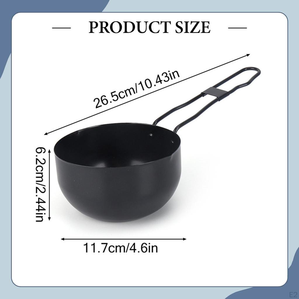 Mini Oil Warmer Pot with Spout Small Cookware Easy To Clean Handle,Melting Butter