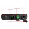 4 in 1 Marine Switch Panel 12V Dual USB Charger Socket Power Outlet LED Voltmeter Cigarette Lighter Socket ON Off Button Switch