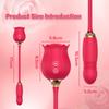 Rose Sucking Vibrator | 2-in-1 Clit TongueLicker & G-Spot Stimulator | Multi-Stimulation Adult Toy for Women & Couples