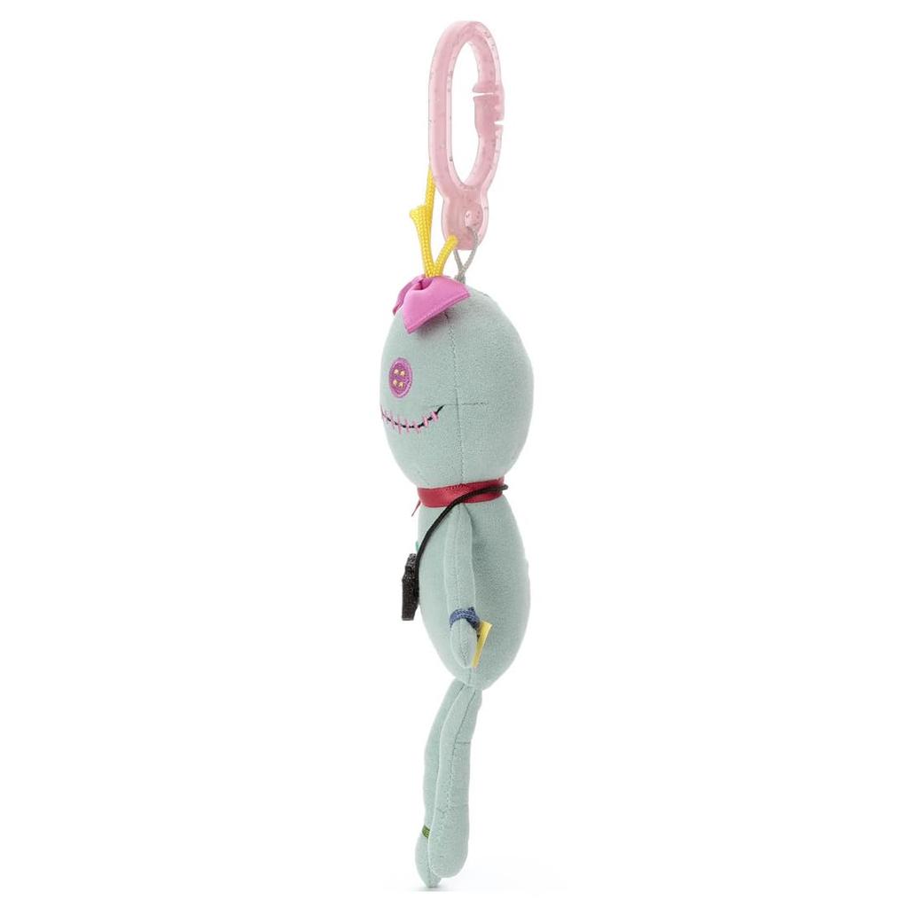 TAKARATOMY A.R.T.S Disney Character Live-Action Movie Lilo & Stitch Plastic Hook Mascot Scrump Plush Toy, Approximately 19cm Tall