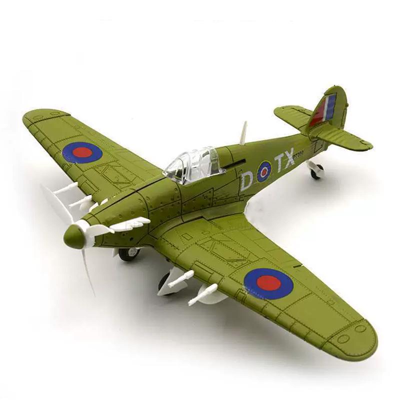 20cm 4D Boy Diy Toys Fighter Assemble Blocks Building Model Airplane Military Model Arms Germany BF109 UK Hurricane Fighter Gift