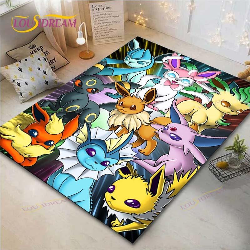 Pokémon Pikachu Teppich Wohnzimmer Schlafzimmer Bettvorleger Arbeitszimmer Computerstuhl Heimtextilien Fußmatte Teppich