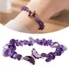 Healing Crystals Bracelet With Irregular Gemstones Beads Butterfly Decoration Adjustable Jewelry For Relaxation
