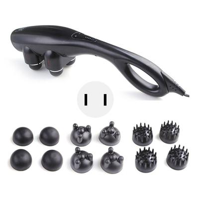 Infrared Handheld Neck Back Massager 4 Heads Promote Circulation Long Handle Deep Tissue Muscles
