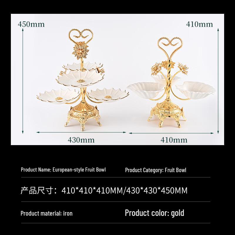 Yi Lan European Style 3-Tier Melamine Serving Plate