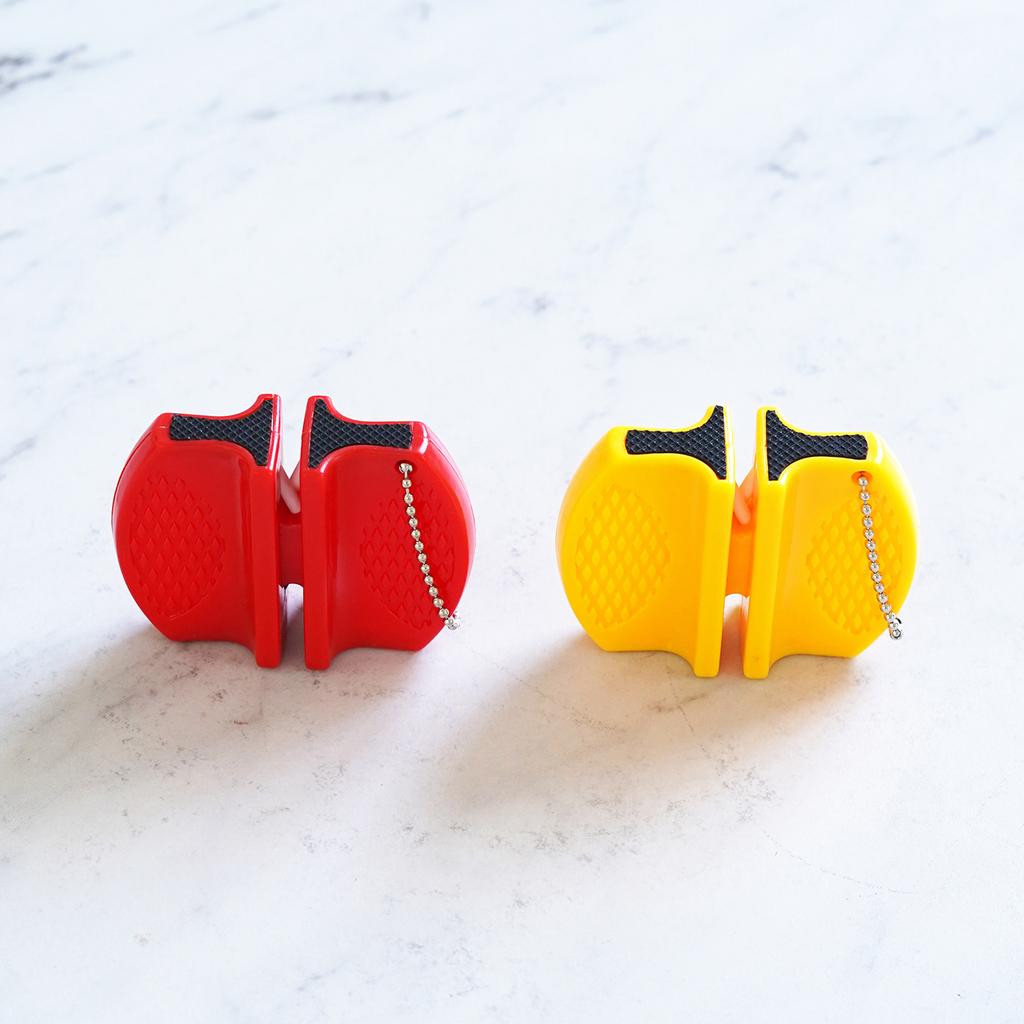 Portable mini knife sharpener outdoor multi-functional manual knife sharpener double-sided quick knife sharpener stone household