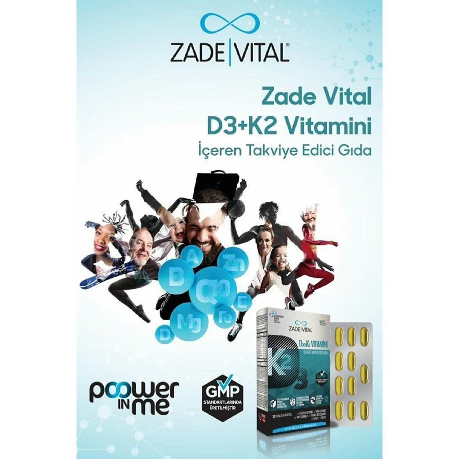 

D3 K2 (mk7) Vitamin 30 Soft Capsules - Blister