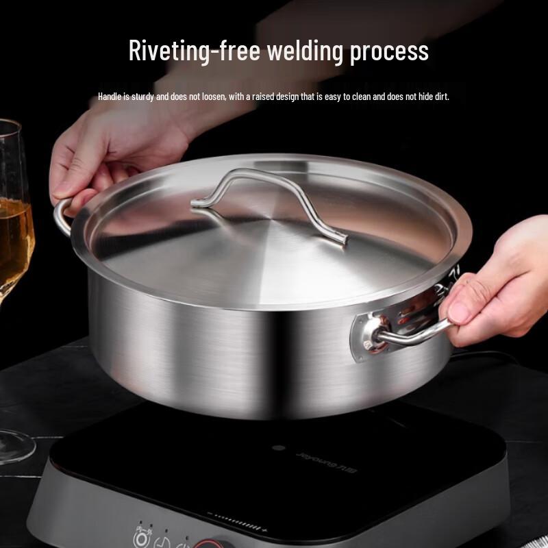 SuLe 30CM 316 Stainless Steel Divided Hotpot