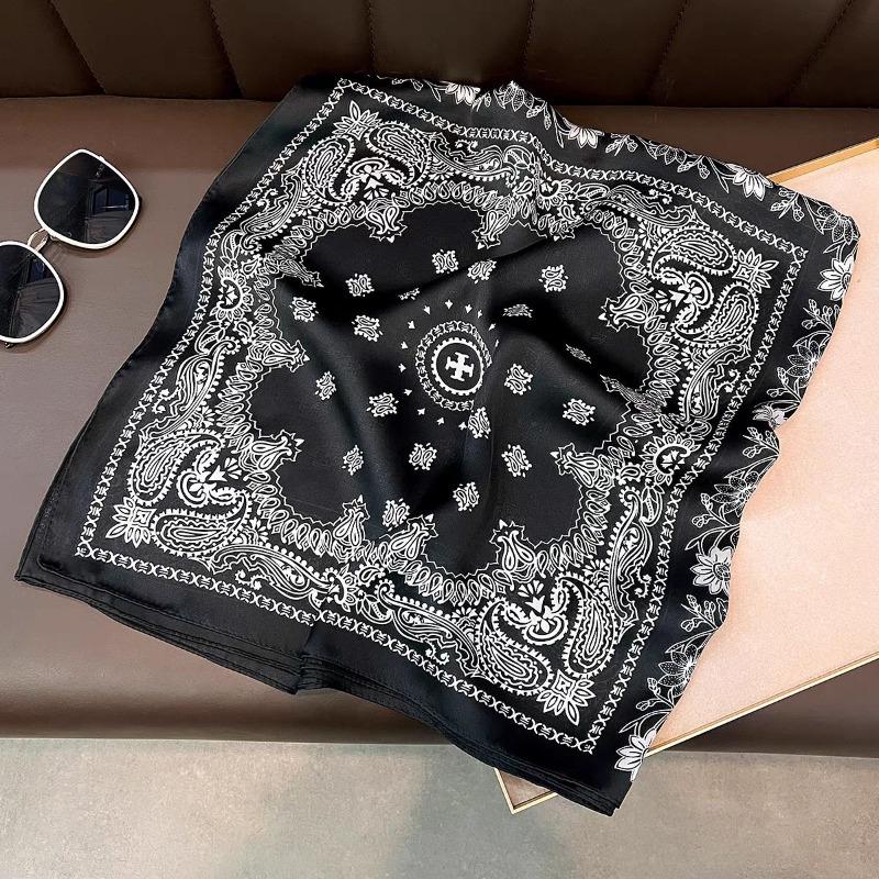 70 silk scarf square scarf high sense fashion versatile professional simulation silk small scarf versatile printed women's silk scarf