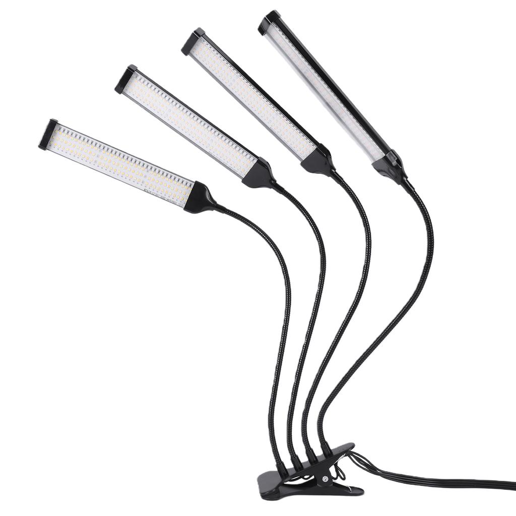 Clip 12V Plant Grow Light Automatic Timer Full Spectrum Plant Lamp with Gooseneck for Indoor Plants