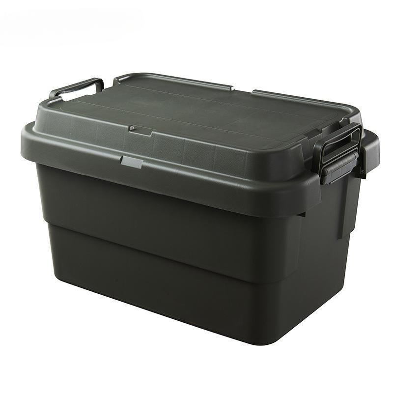New Arrival Camping Picnic Cargo Box with Lid, Large Capacity Trunk Organizer for Car Storage
