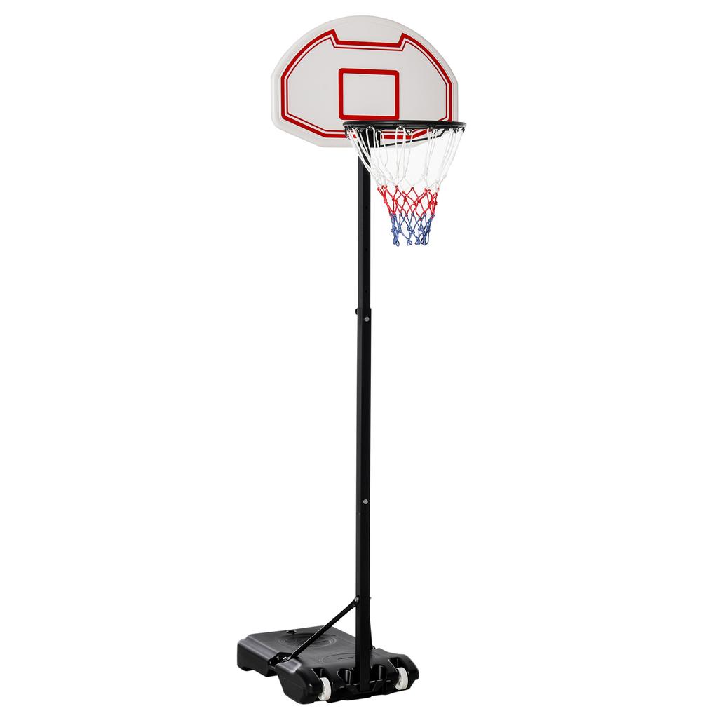 Basketball Hoop Outdoor Portable Basketball Hoop And Stand With Weighted Base Portable On Wheels 1.55 2.1M For Teens