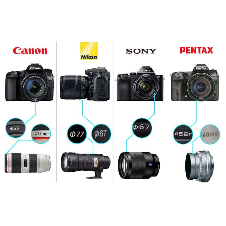 37mm 49mm 52mm 58mm 67mm 72mm 77mm 82mm Camera Lens Cap Holder Cover Camera Len Cover For Canon Nikon Sony Olypums Fuji Lumix Fuse Holders1