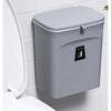 Household Home Trash Can for Kitchen Cabinet Door Wall Mount Waste Rubbish Bin 2.4 Gallon/9L
