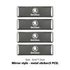 Car Decals Accessories Aluminum Alloy Emblem Auto Body Stickers Decoration For Skoda VRS Octavia 1 2 3 A7 A5 Fabia Rapid Superb