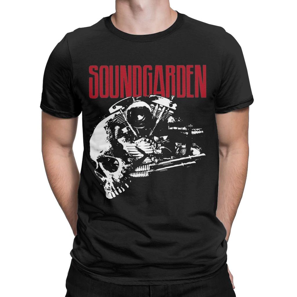 Men's Band Soundgardens T Shirt Cotton Tops Leisure Short Sleeve Round Neck Tees Birthday Present T-Shirts