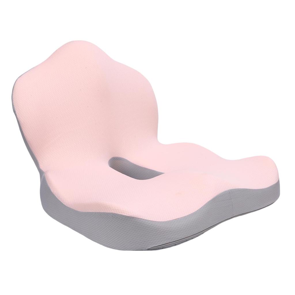 Seat Cushion and Lumbar Support Pillow One Piece Back Support   Chair Cushion with Removable Washable Cover