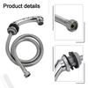Hose Nozzle With Hose 1PCS Alloy+ABS Nozzles Shampoo Beds Shampoo Bowls Silver Sinks For Hair Salons Shampoo Beds