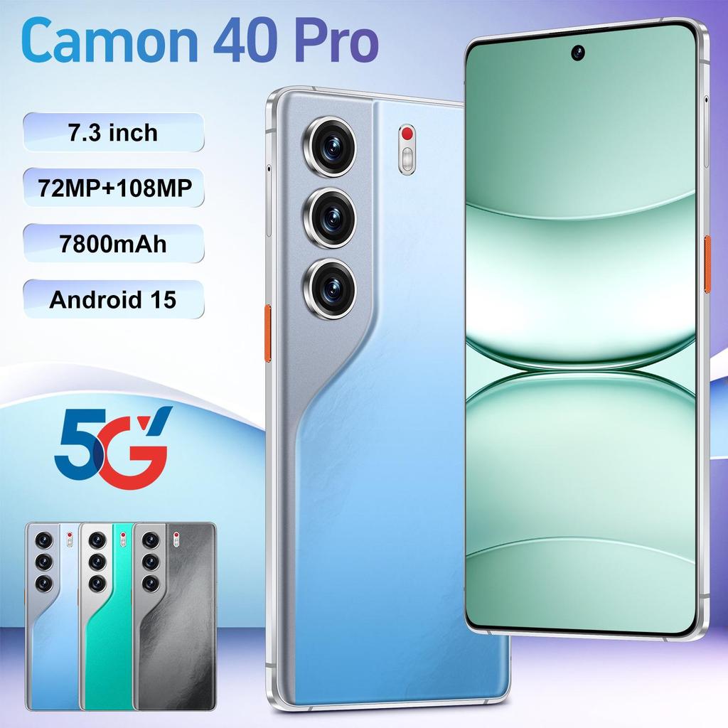 Camon 40 Pro: 7.3" Incell Display, Android Smartphone, 16GB+1TB.
