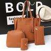 2022 Lychee Grain Women's Four-Piece Handbag Set - Stylish, Versatile, Large Capacity