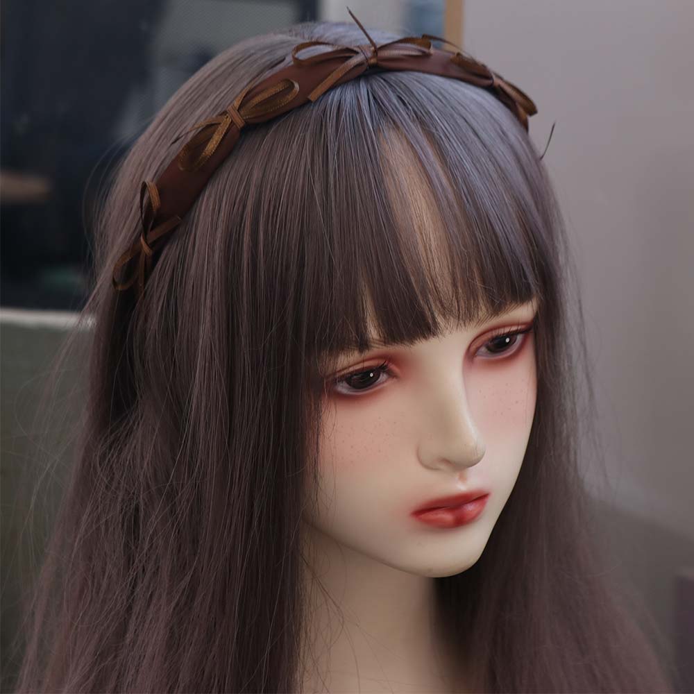 Elegant French Style Hairband Thin Women's Hairhoop Ins Satin Bow Headband Ladies